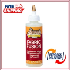 Aleene's Fabric Fusion Glue 4 oz, Nontoxic, Permanent and Washable Adhesive, 4oz