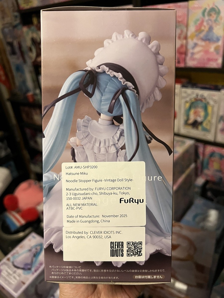 FuRyu Hatsune Miku Vintage Doll Style Noodle Stopper Figure NEW US