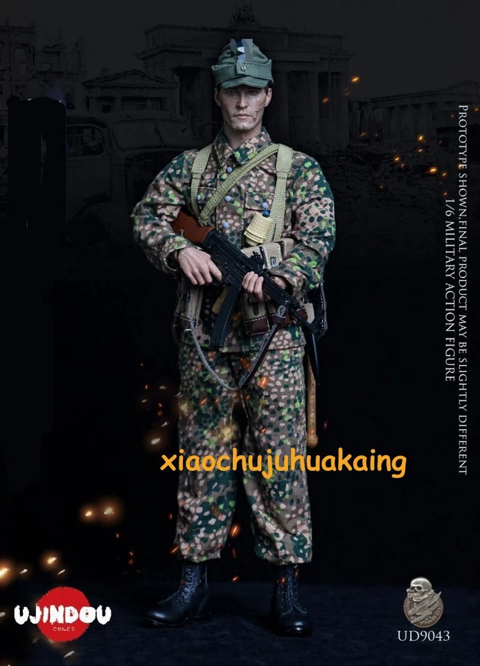 Figura de acción modelo UJINDOU UD9043 Batallón Alemán de Paracaidistas 600 1945 1/6 Foto 4 de 4