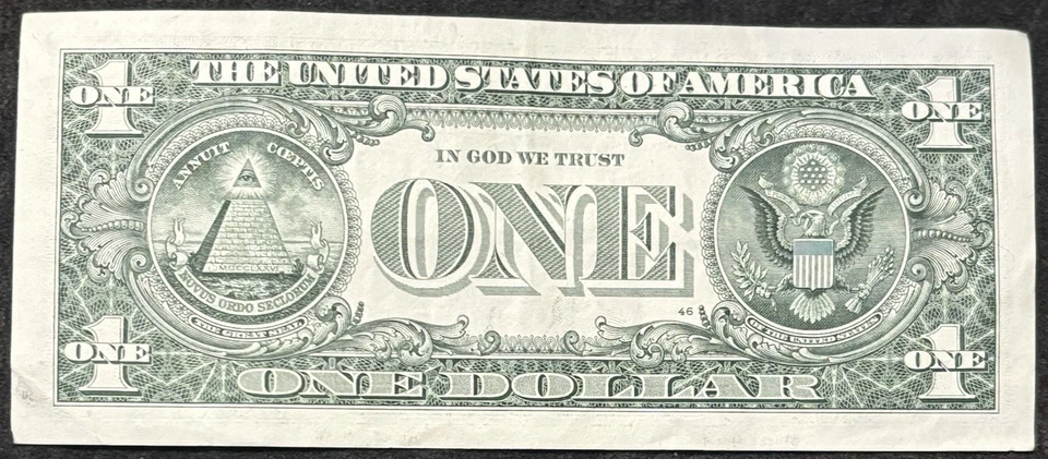 2021 New York $1 Bill All Even Numbers Stuck Digit High 66 Gas Pump Error Note - Image 4 of 4