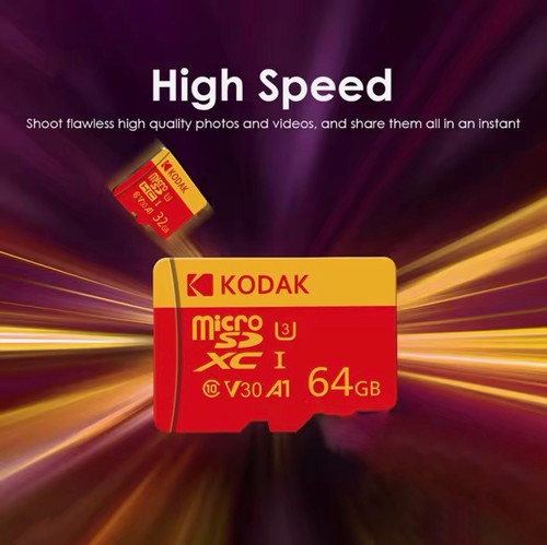 Micro SD Card 128GB Kodak SDXC UHS-1 v30 A1 Class 10 Card 100 MBs Free Postage - Picture 8 of 15