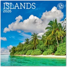 2026 Islands Mini Wall Calendar 7" X 7"
