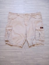 Superdry Cargo Shorts Herren W36 Beige Utility Wear Military Combat Core Lite