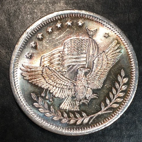 1oz Silver Bullion A-MARK EAGLE & SCALES TRADE UNIT WE COMBINE SHIPPING #R907