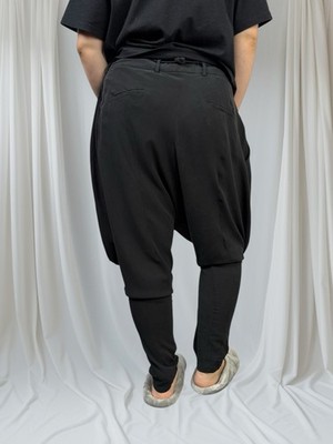 LOST & FOUND ria dunn ロストアンドファウンド サルエル Lost Found Ria Dunn Silk Futuristic Adjustable Belt Drop Pants