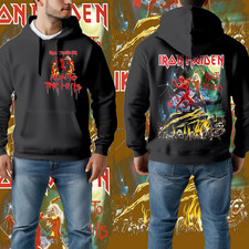 Double Sided Men, Women, Unisex Iron Maiden Run To The Hills 1982 hoodie