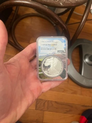 1986-S American Silver Eagle $1 Proof PF 69 Ultra Cameo NGC