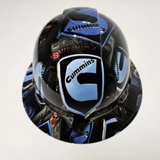 full brim hard hat custom hydro dipped IN CUMMINS DIESEL 4X4 DIESEL POWER NEW