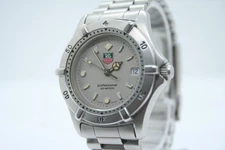 [N. MINT] TAG HEUER 2000 Professional WE1211-R 200m Quartz Date Silver Dial Mens