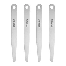 4pcs Metric Thickness Feeler Gauge 0.65mm Single Blade Tapered Feeler Gauge
