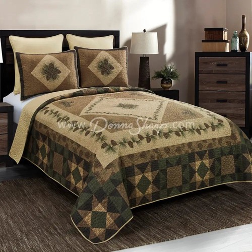 Donna Sharp Antique Pine Quilt Set - Picture 3 of 9