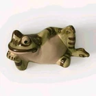 BRUSH MCCOY Art Pottery 10" 🐸 Green Whimsical Reclining Smiling Laid Back