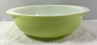 Vintage PYREX Lime Green #024 Mixing Serving Bowl 2 Quart Handles Bright MCM