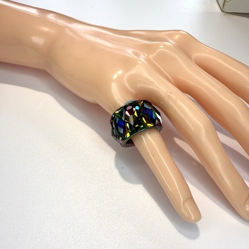 SWAROVSKI Curiosa Ring Size 55 Crystal Multicoloured cocktail In Box Multi - Picture 7 of 9