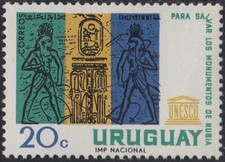 Uruguay 724 1964 Sauvegarde Des Monuments De Nubie MNH