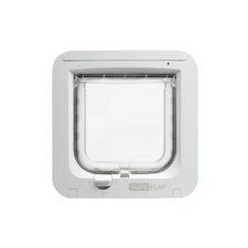 - Sure Petcare Microchip Cat Flap, White, Scans Pet's ID on Entry, Check Your...