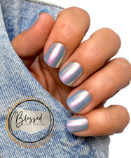 Red Aspen Press On Nails~It's Going Swimmingly, Sigrid Short Square Shiny~Glazed