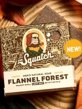 NEW SCENT!! 2 PACK Dr Squatch Flannel Forrest Limited Edition Bar!
