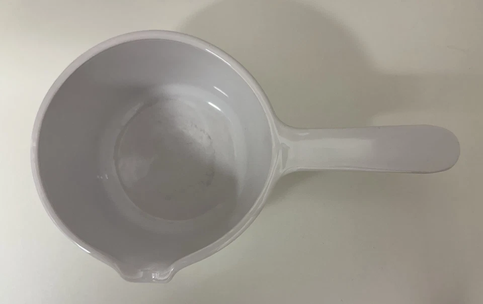 CorningWare Stieltopf, Topf mit Stiel, Kasserolle: weiß, 13 cm / Pyroflam - Bild 3 von 4