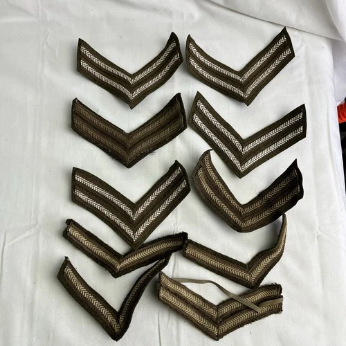 Original British Army WW2 Rank Stripes Chevrons Corporal & Lance Corporal Lot
