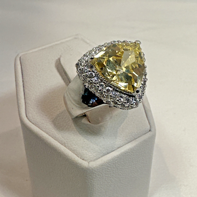 SILVER925 YELLOW STONE RING/シルバー/リング SILVER925 YELLOW STONE RING/シルバー/リングの通販 by よし's