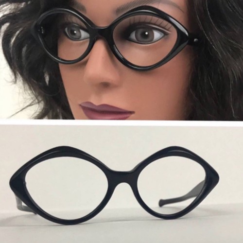 Deadstock Vintage Black Diamond Brille Brillengestell Only / Damen Medium *