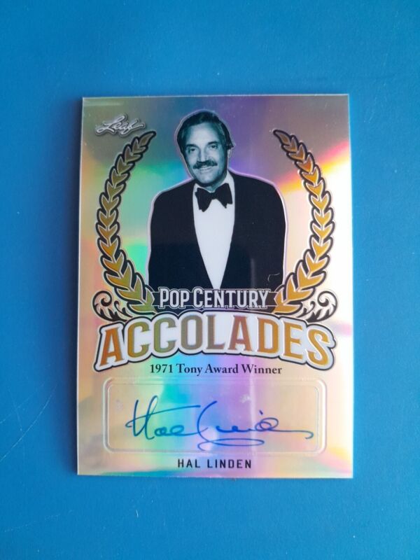 Hal Linden Silver Accolades Autograph Card 2018 Leaf Pop Century Hal Linden Silver Accolades Autograph Card 2018 Leaf Pop Century