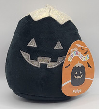 NEW Squishmallows 4-5  Paige the Pumpkin Black Halloween 2023 Edition Plush Toy