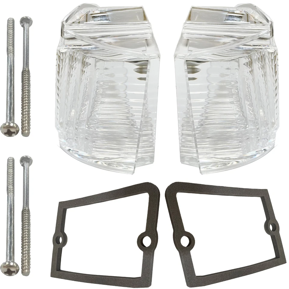 Lente de luz de respaldo Mercury Cougar 1969~1970 con par de juntas derecha e izquierda L3830 Foto 3 de 3