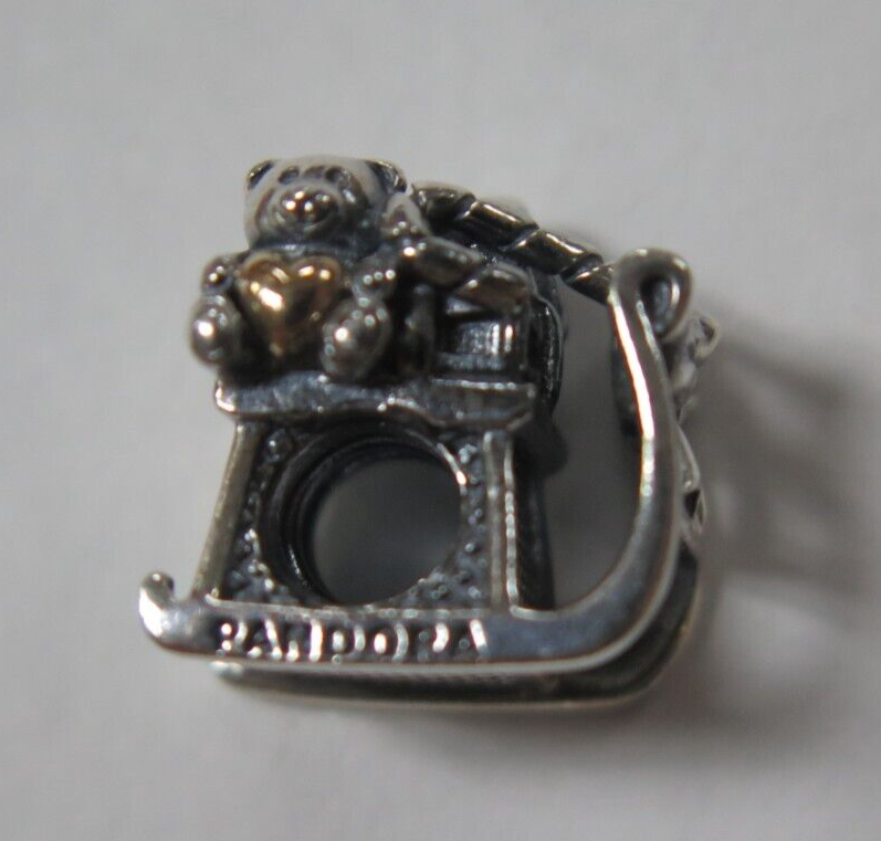 Authentic Pandora Moments Santa's Sleigh Charm/Bead Silver 925 ALE