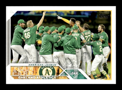 2023 Topps # 577 Oakland Athletics Team Card Nick Allen