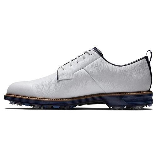 Zapatos de golf FootJoy DryJoys Premiere Series blancos/azul marino **REDUCIDOS** - Imagen 3 de 11