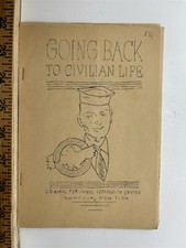1940s Back to Civilian Life Naval Personnel Separation Center Sampson NY Vintage