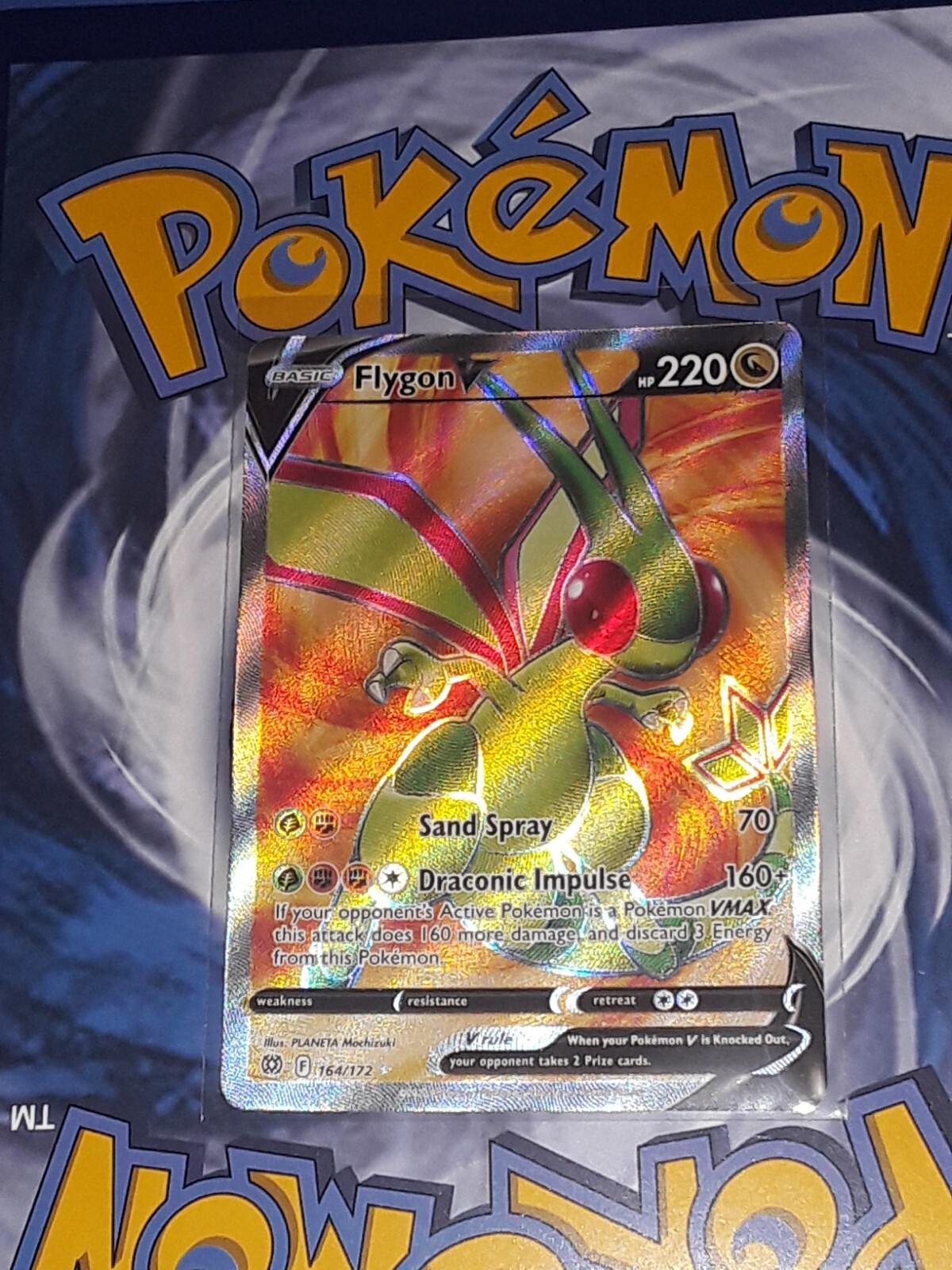 Flygon V 164/172 Full Art Brilliant Stars Pokemon TCG 