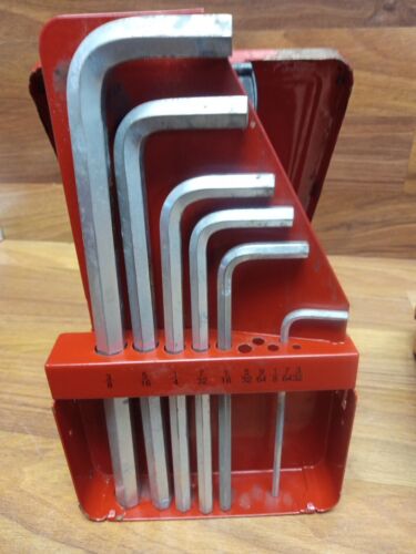 4 Snap On Allen Key Hex Key Sets 3/32''-3/8'' & Cases, Missing Pieces ~ Lot Of 4 - Picture 8 of 16