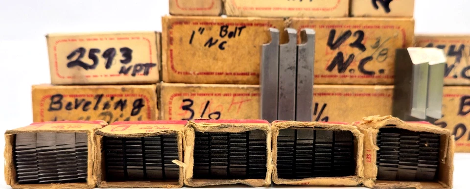 Lot of 18 Miscellaneous Collins Brand Pipe Beveling & Bolt Die Sets Vintage - Image 4 of 4