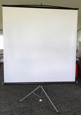 NICE Vtg Draper Consul Adjustable Height Portable Projection Screen 70 x 70