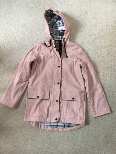 Damen ungetragen Topshop Petite rosa Jacke mit Kapuze und gefüttert Gr. UK 6
