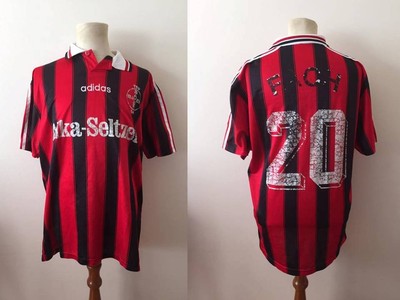 BAYER LEVERKUSEN 1995 MATCH WORN SHIRT HOLGER FACH ADIDAS ...