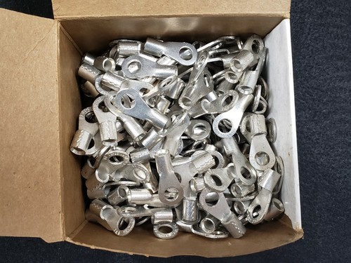 Thomas & Betts Sta-Kon (Qty 25) E72 Wire Ring Terminals #6 Stranded, 5/16" Bolt - Picture 2 of 3