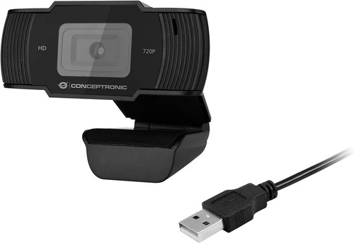 Conceptronic AMDIS05B 720P HD Webcam with Microphone - Afbeelding 4 van 4