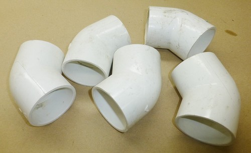 Lot of 5 - 2" 45 degree PVC Fitting Schedule 40 Fitting - Slip x Slip
