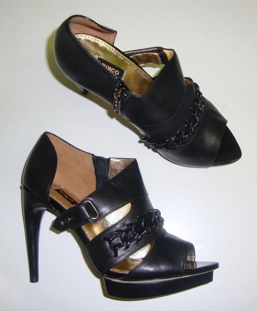 Mimco Court Shoes High Heels 37 With Stiletto Heel Black New