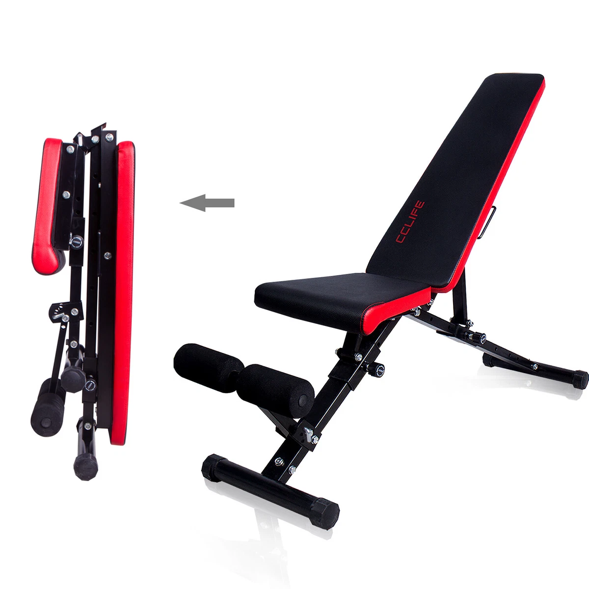 Banc de Musculation Réglable Musculation Multifonction Inclinable Pliable