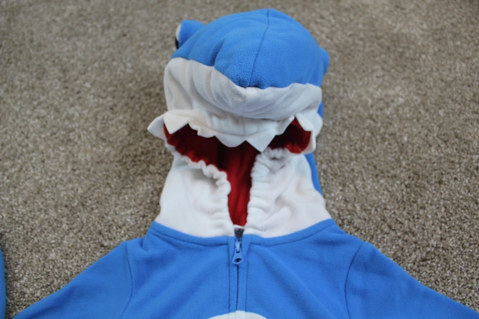 Carters Halloween Costume Shark Fleece Baby Boy 6-9 12 18 24 mos 12M 18M 24M NWT - Image 3 of 4