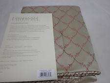 New Croscill Classic Cream CONSERVATORY - Euro European Pillow Sham - Tan/Rust