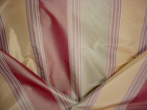 6-1/4Y Lee Jofa GP & J Baker J0551 Weston Silk Ribbon Stripe Upholstery Fabric - Picture 1 of 4