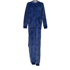 Disney Lilo  Stitch Pajamas Womens L 12 14 Costume Hallowen PJs Unionsuit Blue