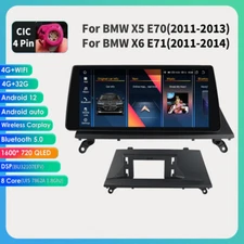 10.33" Android 12 Carplay Car Stereo Radio GPS For BMW X5 X6 E70 E71 2011-2013