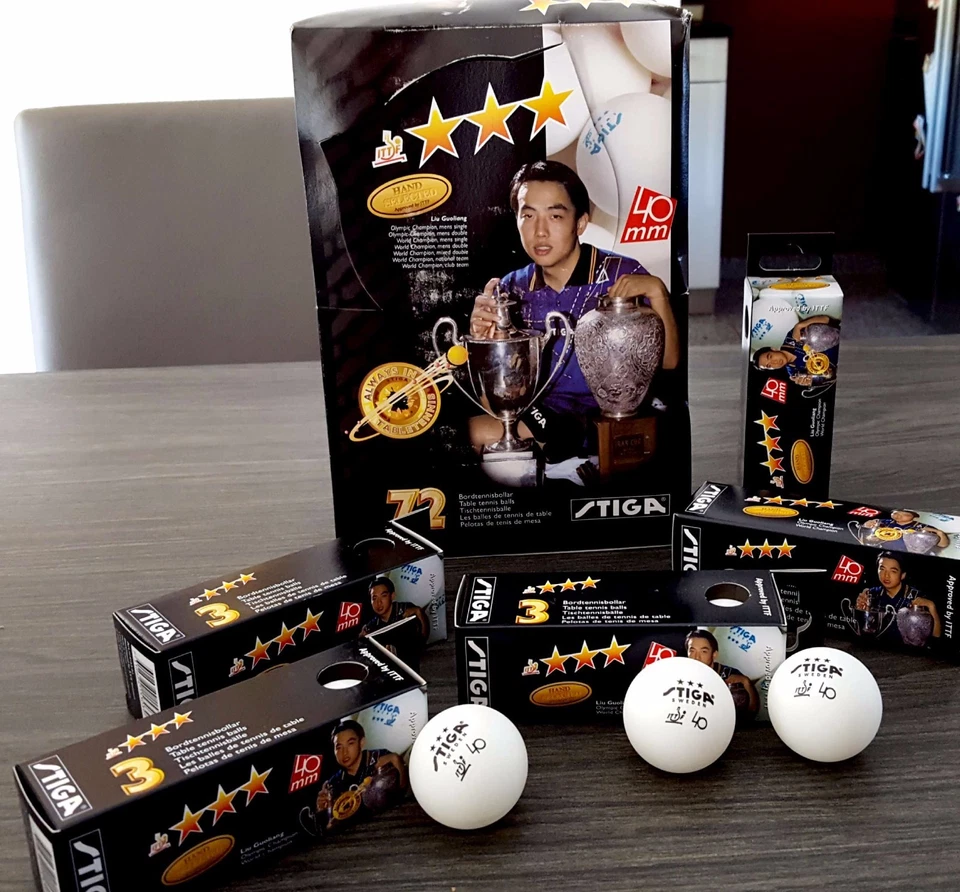 NICE PRICE -- 72 Stiga 40mm 3***, weiss, C-Ball, Freizeit- und Outdoor TT